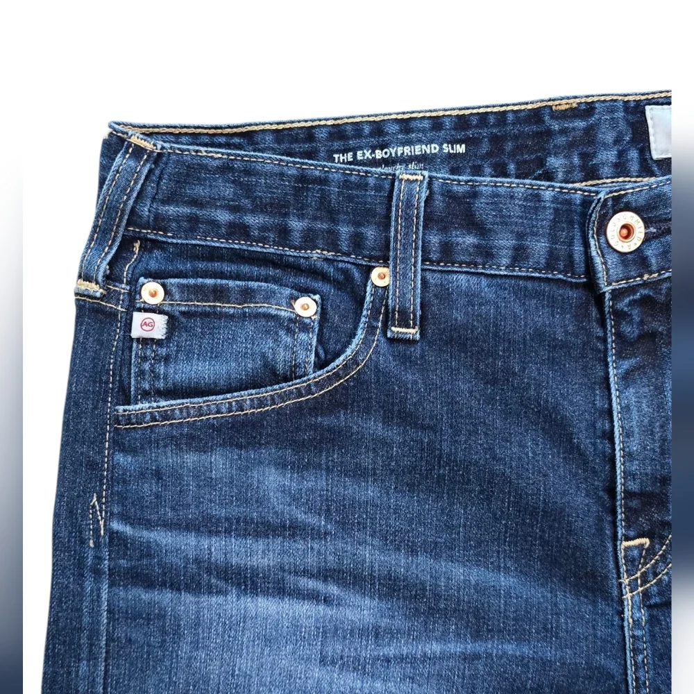 AG-ED Ex-Boyfriend Women's Mid-Rise Slouchy Slim Fit Denim Jeans Size 32R